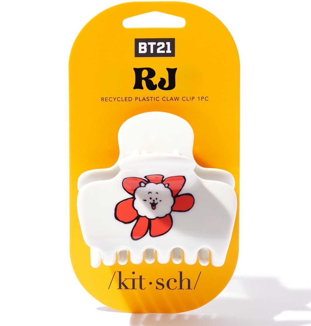 Amazon.com: Kitsch BT21 Recycled Plastic Puffy Medium Hair Clips